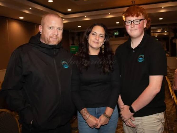 Team members at a community event