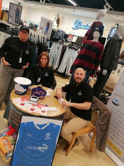 An in-store fundraiser